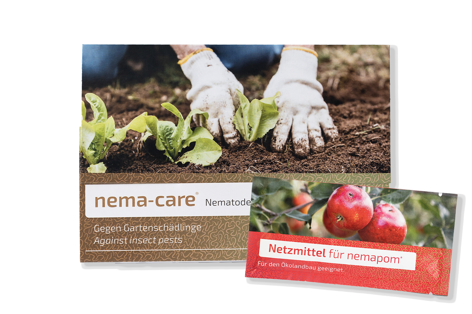 nema-care® Raupenfrei enthält unser Produkt nema-care und ein Netzmittel
